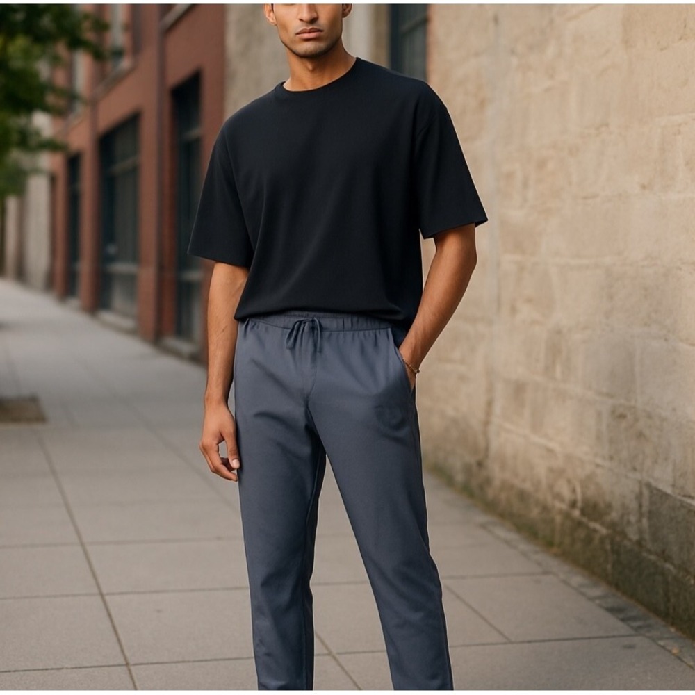 Skora Running Pants Men S Gray‎ Qwick Dry Performance Joggers Lounge Street